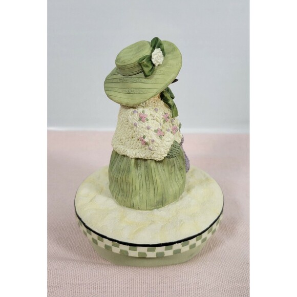 Plum Pudding by Heather Hykes 4-1/2” Snowman Girl Candle Topper Artisan Flair - Picture 2 of 9